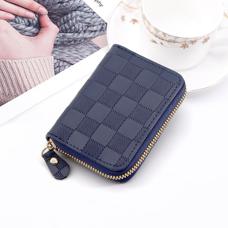 Wholesale Large-capacity plaid card holder
